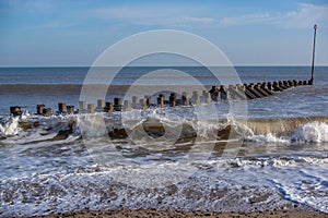 Hornsea Groin at High Tide