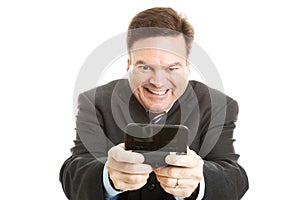 Businessman Texting
