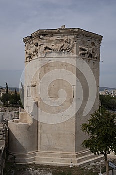 The horologion andronikos of Kyrrhos in Athens, Greece