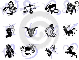 Oroscopo nascita zodiaco stella francobolli 