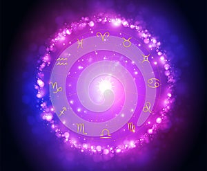 Horoscope Zodiac Signs Wheel, Astronomy Astrology wallpaper