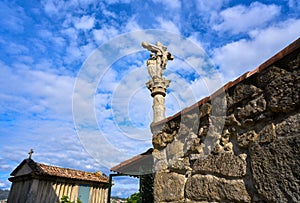 Horreo in Combarro village Pontevedra Galicia Spain photo