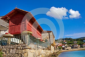 Horreo in Combarro village Pontevedra Galicia Spain photo