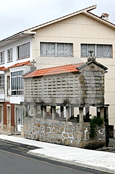 Horreo or granary in north west Spain photo