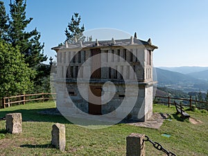 Horreo on Mount San Roque in Viveiro