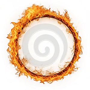 Horrible Flame Ring isolated on white background