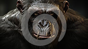 Horrific Ape: A Close-up With Hyper-detailed Features