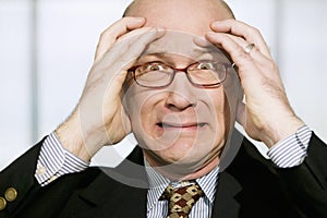 Horrified Businessman