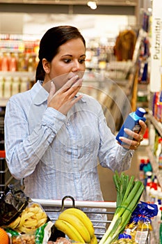 Horrified shopper photo