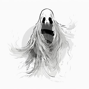 Horror Ghost Illustrations Frightening Spirits