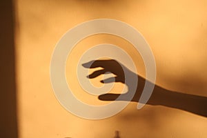 Horror hand shadow