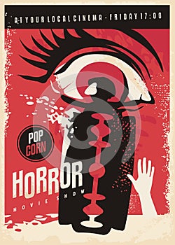 Horror movie poster design