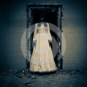 Horror Scene of a Bride