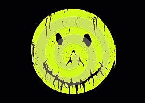 Horror smiley creepy smile green disquieting