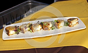 Hors doeuvres and meat snacks buffet