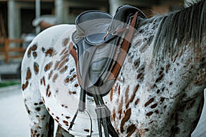 Hors riding equipment, saddle and stirrup