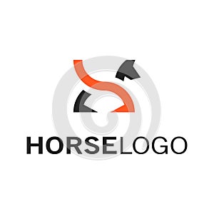 Horse animal logo design
