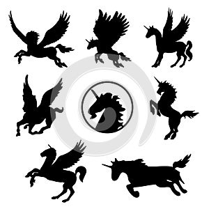 Horse Animal Pet Mammal Tattoo Black Silhouette Vector