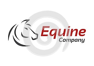 Horse artwork for equine company