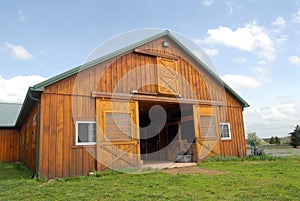 Horse barn