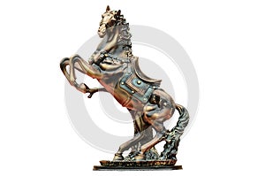 Horse of bronze. illustration