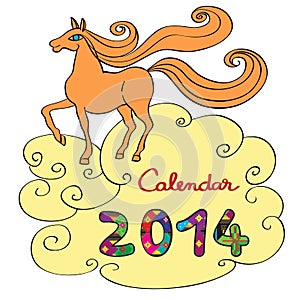 Horse calendar 2014 cover