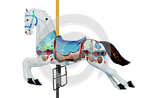 Horse carousel, isolated