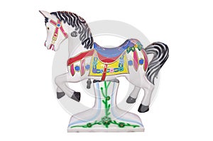 Horse carousel isolated