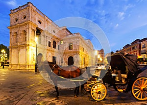 Horse carriage near ayuntamiento. Seville