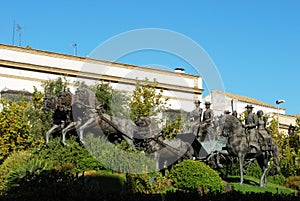 Horse and carriage sculpture, Jerez de la Frontera.
