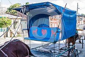 Horse carriages in Guantanamo, Cu