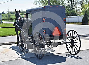 Horse Drawn Carriage Parked in Lancaster County