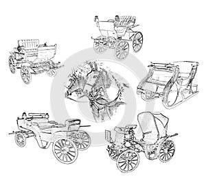 Horse drawn carriages