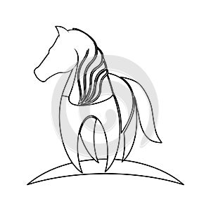 horse equine icon image