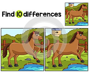 Horse Farm Find The Differences