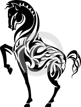 Horse Flame Tattoo