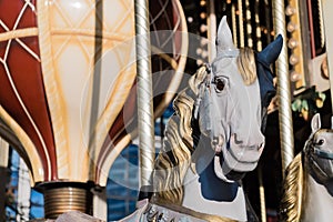 Horse on a french merry-go-round