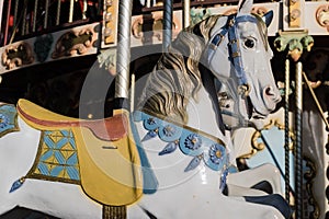 Horse on a french merry-go-round