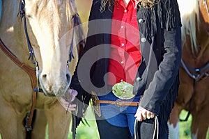 A Horse Girl With her Buckskin