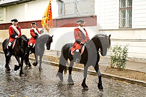 Horse guards of the fortress Alba Carolina