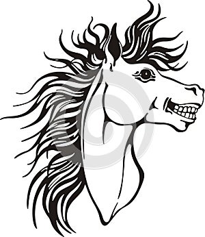 Horse head design