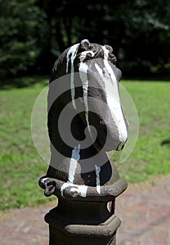 Horse Head HItching Post