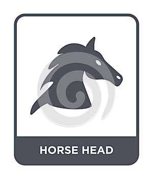 horse head icon in trendy design style. horse head icon isolated on white background. horse head vector icon simple and modern