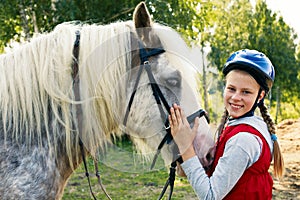 Horse and horse woman - girl and her best friend