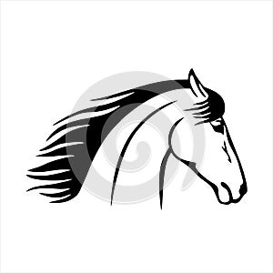 Horse icon isolated on white background from wildlife collection. horse icon trendy and modern horse symbol for logo, web, app, UI