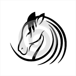 Horse icon isolated on white background from wildlife collection. horse icon trendy and modern horse symbol for logo, web, app, UI