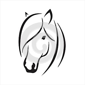 Horse icon isolated on white background from wildlife collection. horse icon trendy and modern horse symbol for logo, web, app, UI