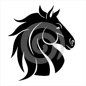 Horse icon isolated on white background from wildlife collection. horse icon trendy and modern horse symbol for logo, web, app, UI