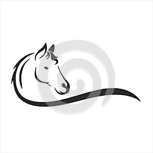 Horse icon isolated on white background from wildlife collection. horse icon trendy and modern horse symbol for logo, web, app, UI