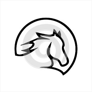 Horse icon isolated on white background from wildlife collection. horse icon trendy and modern horse symbol for logo, web, app, UI